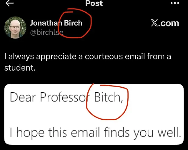 학생들의 정중한 이메일에 감사하는 교수님