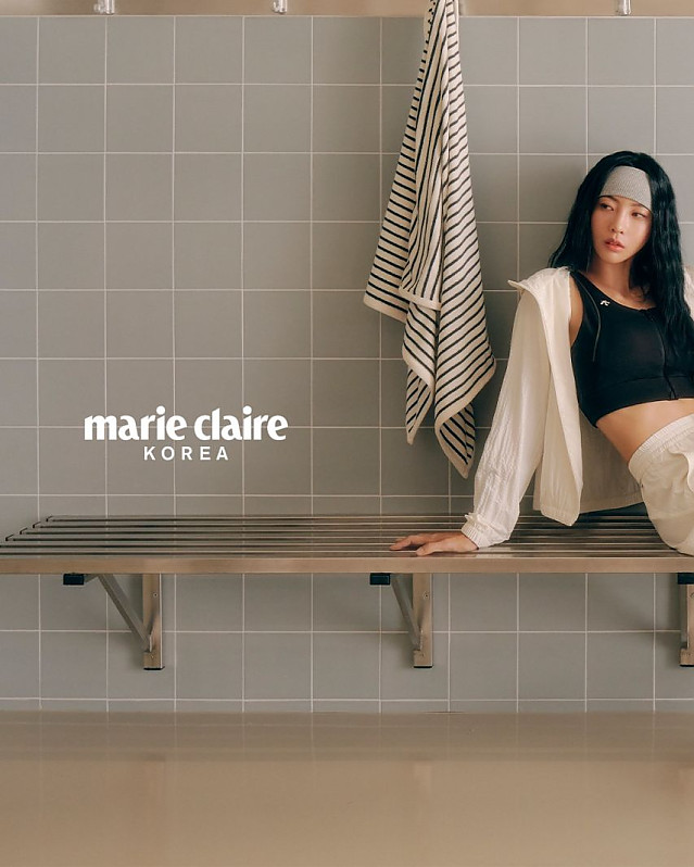 김민지 선수 데상트x마리끌레르