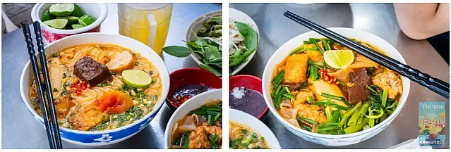 Bún Riêu Cô Yến의 바싹한 튀김 두부