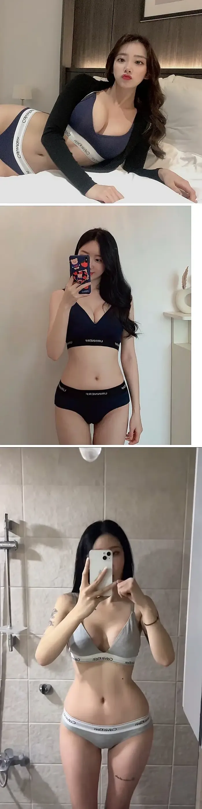 새끈함이 돋보이는 칼빈클라인 속옷녀