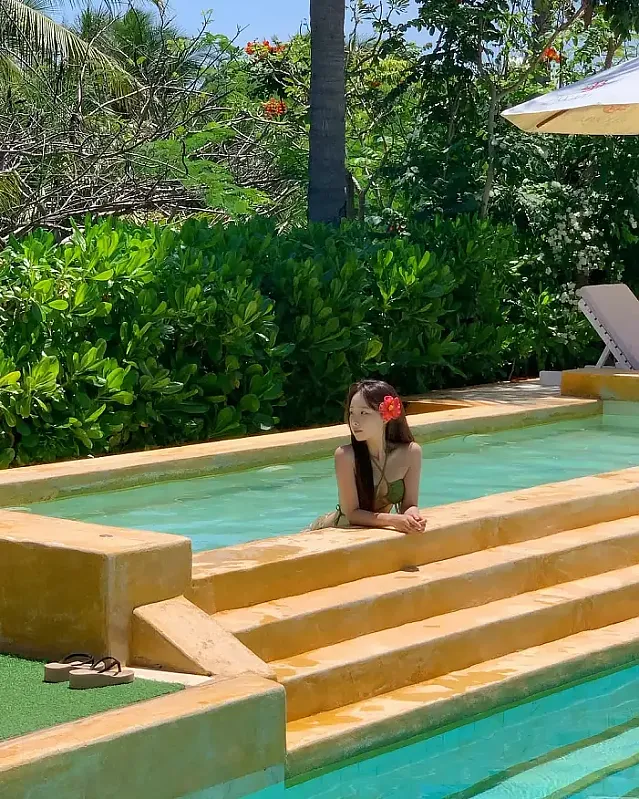 리조트 단독으로 사용하는 바다까지 조용하고 여유롭고 instagram for mungmumin