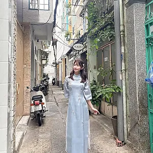 벤타인 마켓에서 산 아오자이 @reicheru219