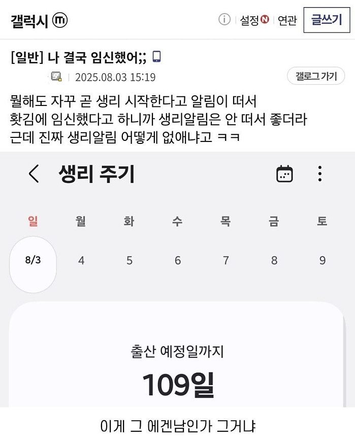 나 결국 임신했어