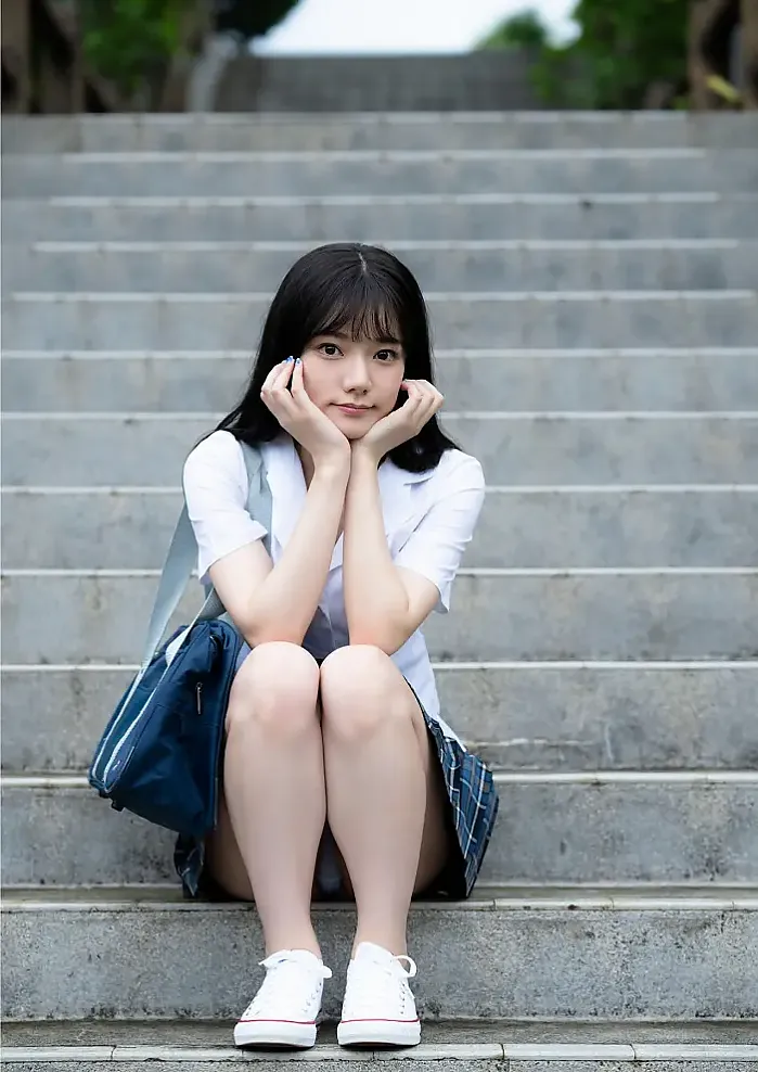 미야시타 레나, 1st 사진집 『투명한 소녀』Set.01